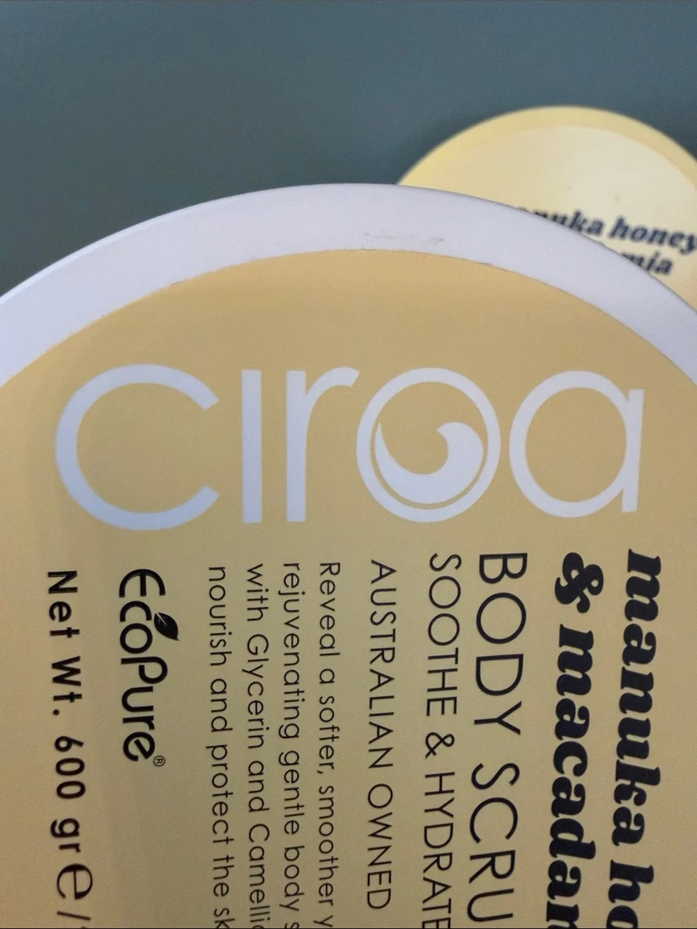 Ciroa Manuka Honey & Macadamia Body Scrub & Body Butter - New Sealed Packaging